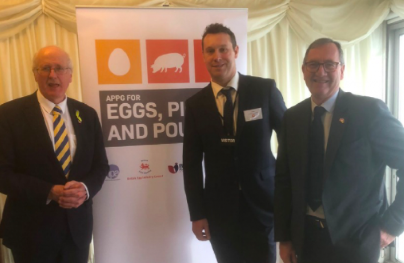 BACK BRITISH FARMING: EGGS, PIGS AND POULTRY RECEPTION 